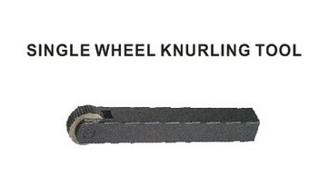 Single Wheel Knurling Tool for Metalworking