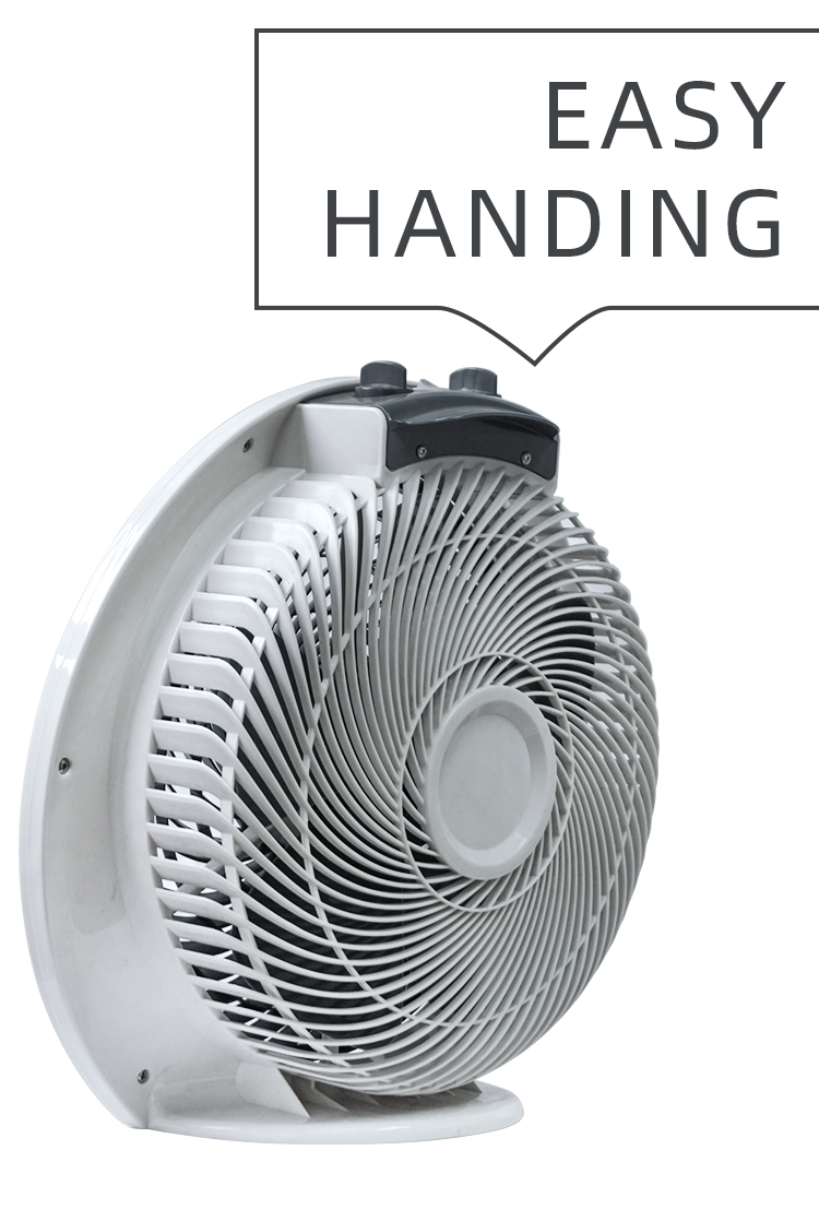 Portable 12-Inch Box Fan with 3 Speeds and Timer | Merhein