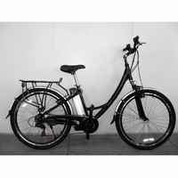 Electric Step-Through City Bicycle with Rear Hub Motor