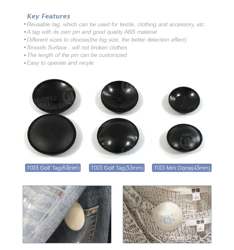 8.2MHz RF EAS Security Tag - Anti-Theft Hard Tag | Merhein