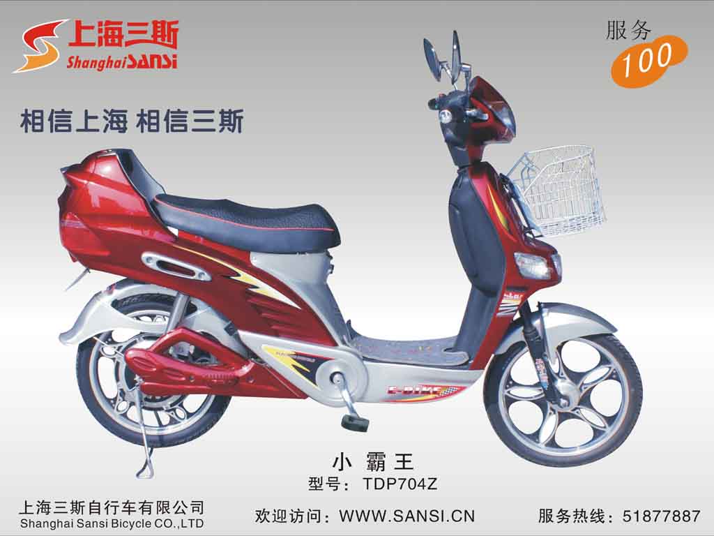 Step-Through Electric Bicycle with Basket