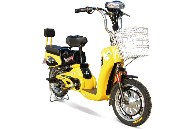 Electric Commuter Bicycle with Basket