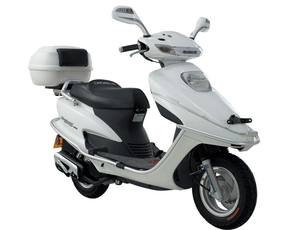 Electric Step-Through Scooter with Storage