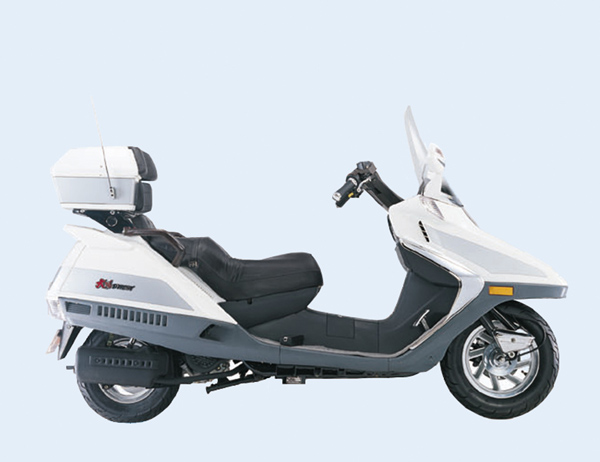 Electric Step-Through Scooter with Storage