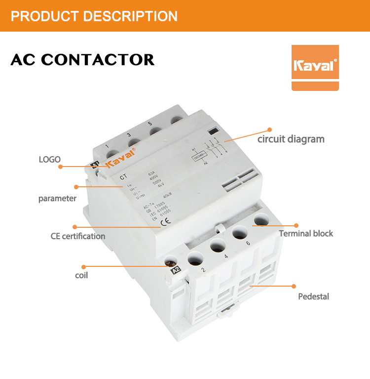 Household AC Contactor for Electrical Circuit Switching | Merhein