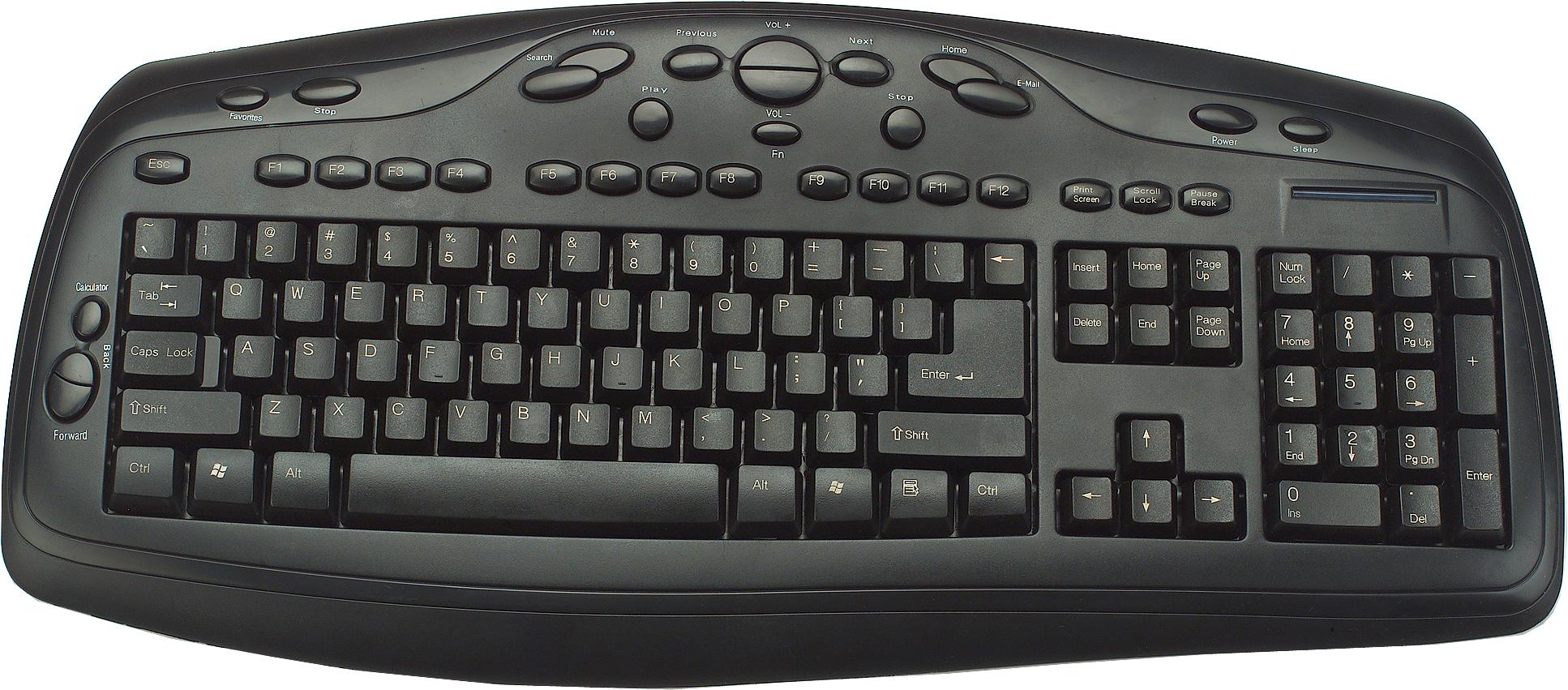 Ernomic Computer Keyboard Ergonomic Keyboard with Multimedia and Function Keys | Merhein