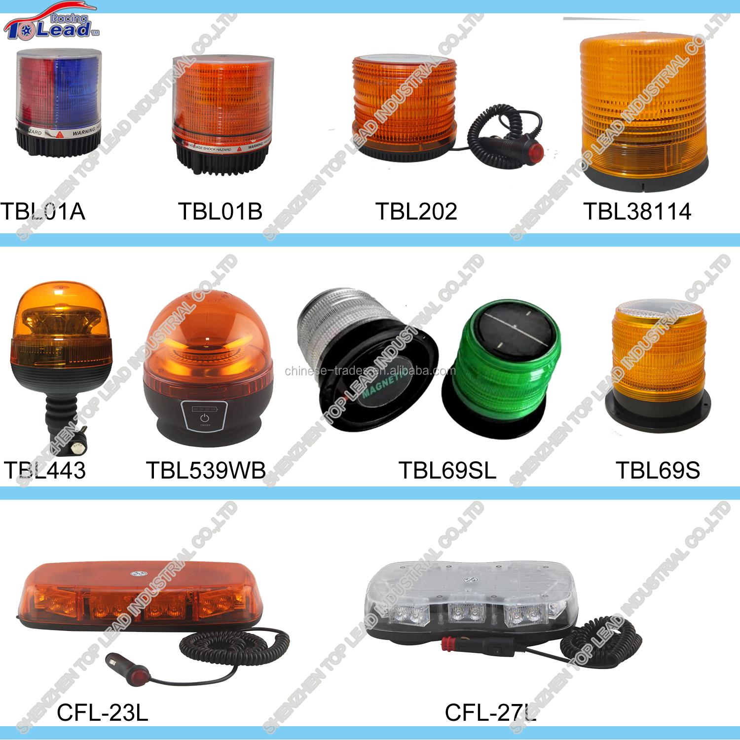 High-Visibility LED Rotating Warning Beacon for Industrial Safety | Merhein