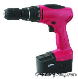 Cordless Drill with Adjustable Torque and 12V Battery