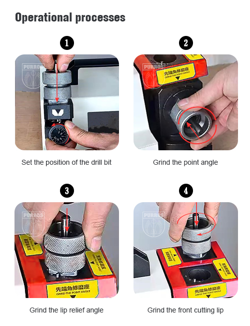 PG-13D Portable Drill Bit Sharpener | Re-Grinding Machine | Merhein