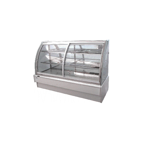 Curved Glass Refrigerated Display Case