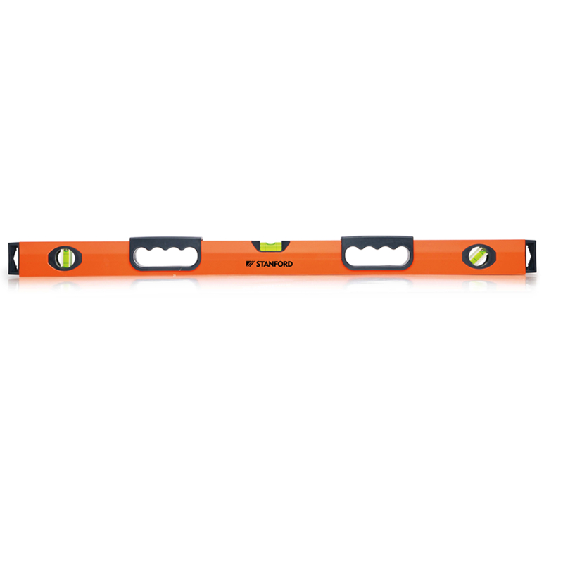 Durable Orange Spirit Level with Three Bubble Vials | Merhein