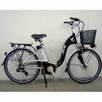 Electric Commuter Bicycle with Front Basket