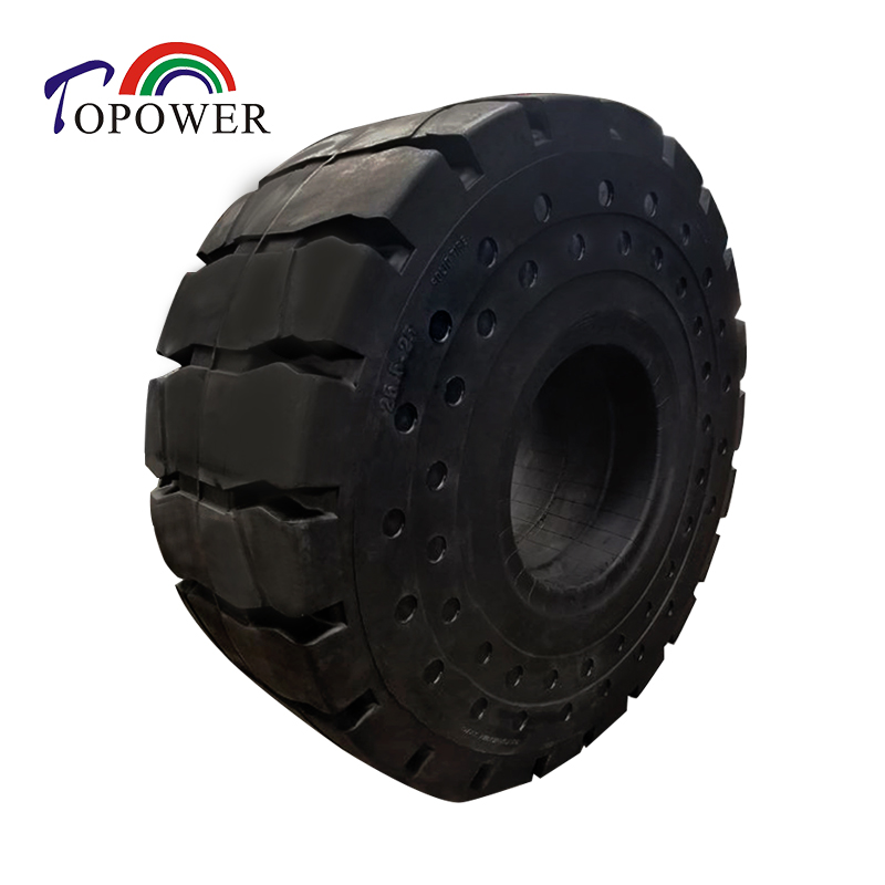 Solid Rubber Tires for Wheel Loaders and Cranes